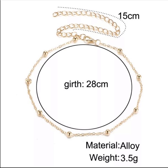 3/$30 💛 Gold Beaded Choker Necklace - Picture 4 of 6